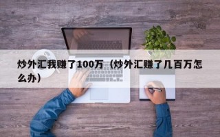 炒外汇我赚了100万（炒外汇赚了几百万怎么办）