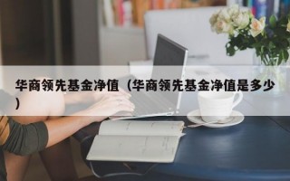 华商领先基金净值（华商领先基金净值是多少）