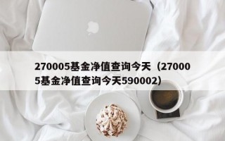 270005基金净值查询今天（270005基金净值查询今天590002）