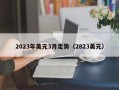 2023年美元3月走势（2823美元）