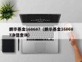 鹏华基金160607（鹏华基金160607净值查询）