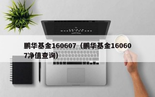 鹏华基金160607（鹏华基金160607净值查询）