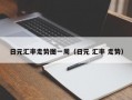 日元汇率走势图一周（日元 汇率 走势）