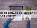 澳元汇率今日对人民币汇率（澳元汇率今日对人民币汇率是多少）