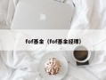 fof基金（fof基金经理）