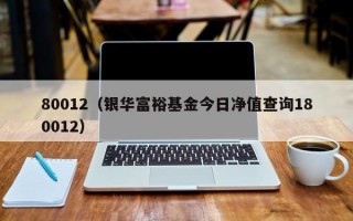 80012（银华富裕基金今日净值查询180012）