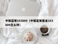 中银蓝筹163809（中银蓝筹基金163809怎么样）