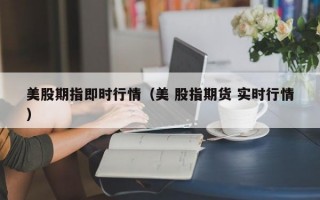 美股期指即时行情（美 股指期货 实时行情）