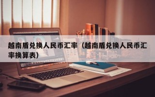 越南盾兑换人民币汇率（越南盾兑换人民币汇率换算表）