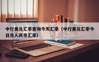 中行美元汇率查询今天汇率（中行美元汇率今日兑人民币汇率）