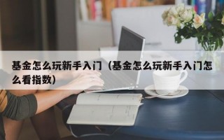 基金怎么玩新手入门（基金怎么玩新手入门怎么看指数）