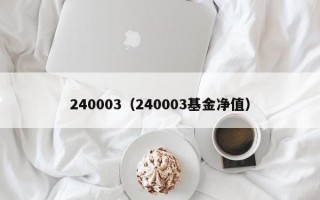 240003（240003基金净值）