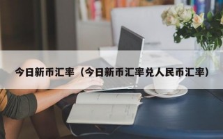 今日新币汇率（今日新币汇率兑人民币汇率）