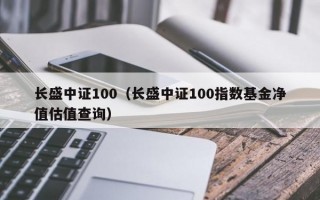 长盛中证100（长盛中证100指数基金净值估值查询）