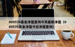 009570基金净值查询今天最新净值（009570基金净值今日净值查询）