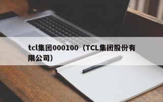 tcl集团000100（TCL集团股份有限公司）