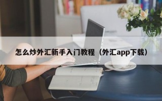 怎么炒外汇新手入门教程（外汇app下载）