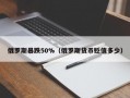 俄罗斯暴跌50%（俄罗斯货币贬值多少）