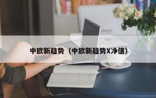 中欧新趋势（中欧新趋势X净值）