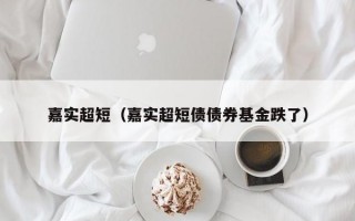 嘉实超短（嘉实超短债债券基金跌了）