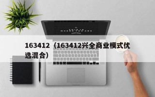 163412（163412兴全商业模式优选混合）