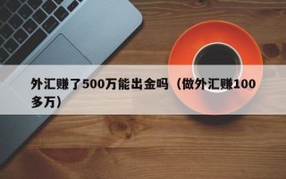 外汇赚了500万能出金吗（做外汇赚100多万）