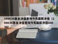 160630基金净值查询今天最新净值（160630基金净值查询今天最新净值60630）