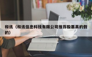 和讯（和讯信息科技有限公司推荐股票真的假的）