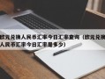 欧元兑换人民币汇率今日汇率查询（欧元兑换人民币汇率今日汇率是多少）