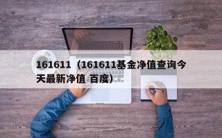 161611（161611基金净值查询今天最新净值 百度）