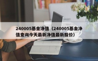 240005基金净值（240005基金净值查询今天最新净值最新股价）