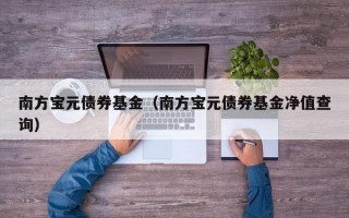 南方宝元债券基金（南方宝元债券基金净值查询）