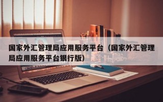 国家外汇管理局应用服务平台（国家外汇管理局应用服务平台银行版）