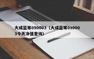 大成蓝筹090003（大成蓝筹090003今天净值查询）