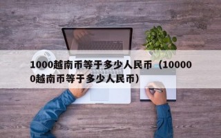 1000越南币等于多少人民币（100000越南币等于多少人民币）