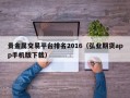 贵金属交易平台排名2016（弘业期货app手机版下载）