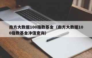 南方大数据100指数基金（南方大数据100指数基金净值查询）